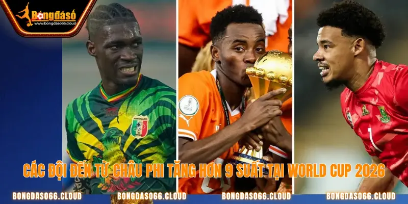 Bongdaso cập nhật World Cup 2026: cơ hội cho tân binh 1 Các đội bóng châu Phi đã tăng hơn 9 suất tại World Cup 2026